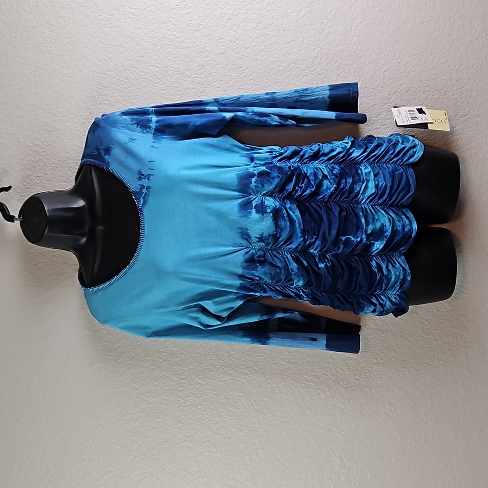 BaMBooco | NWT Nordstrom Women's Beaded Tie Dye Rushing Women's Tee Sz L